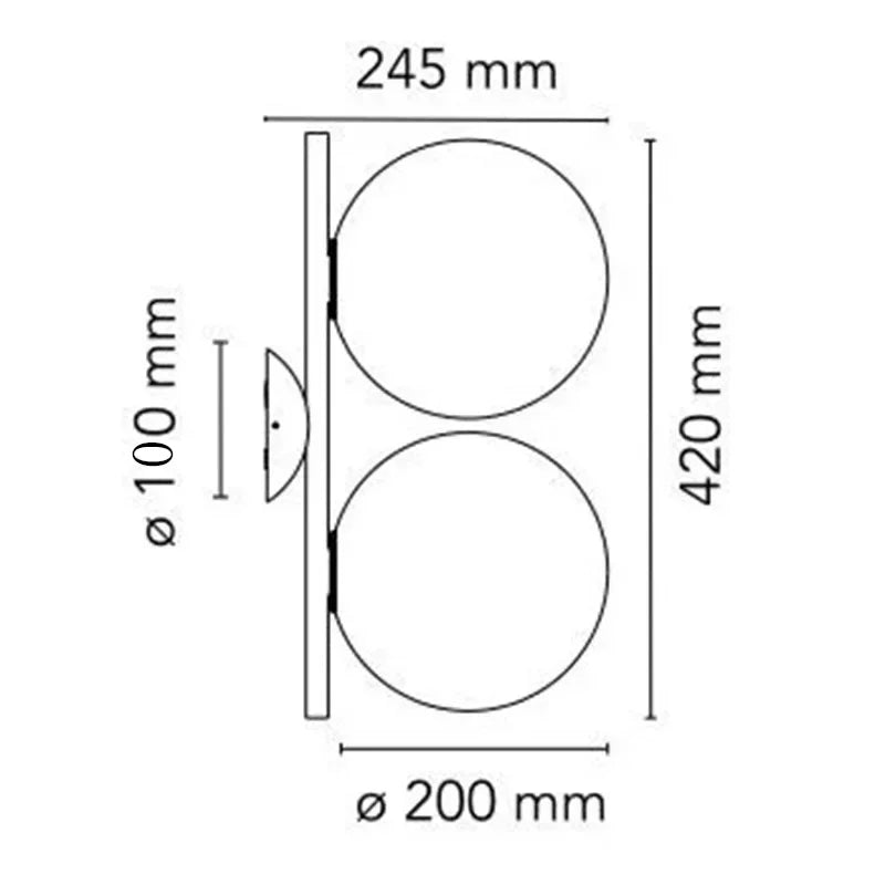 Fenlira Glass Wall Lamp