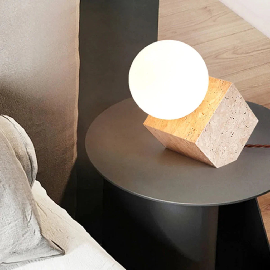 Fenroda Travertine Table Lamp
