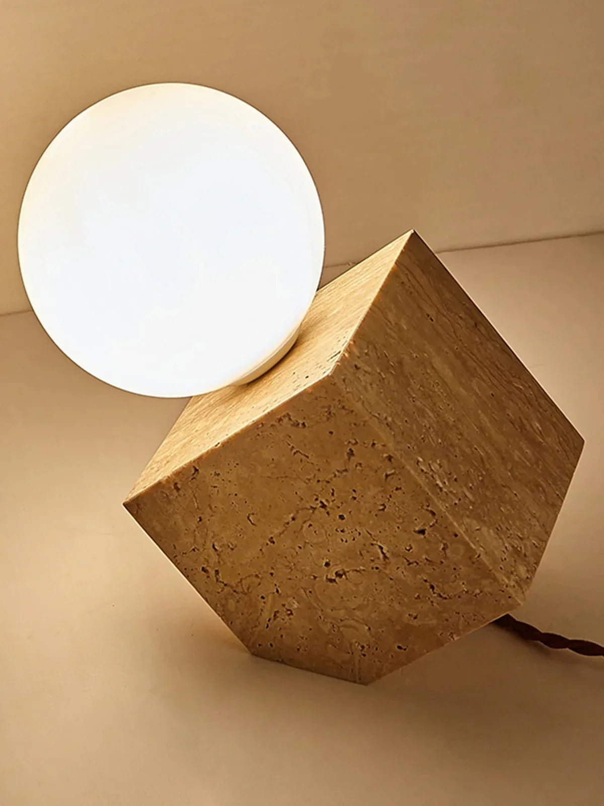 Fenroda Travertine Table Lamp
