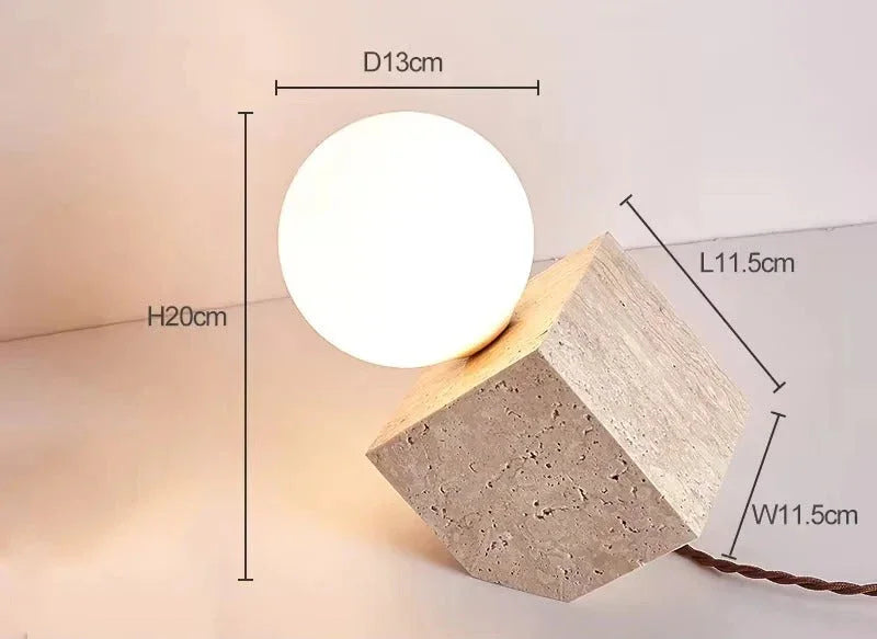 Fenroda Travertine Table Lamp