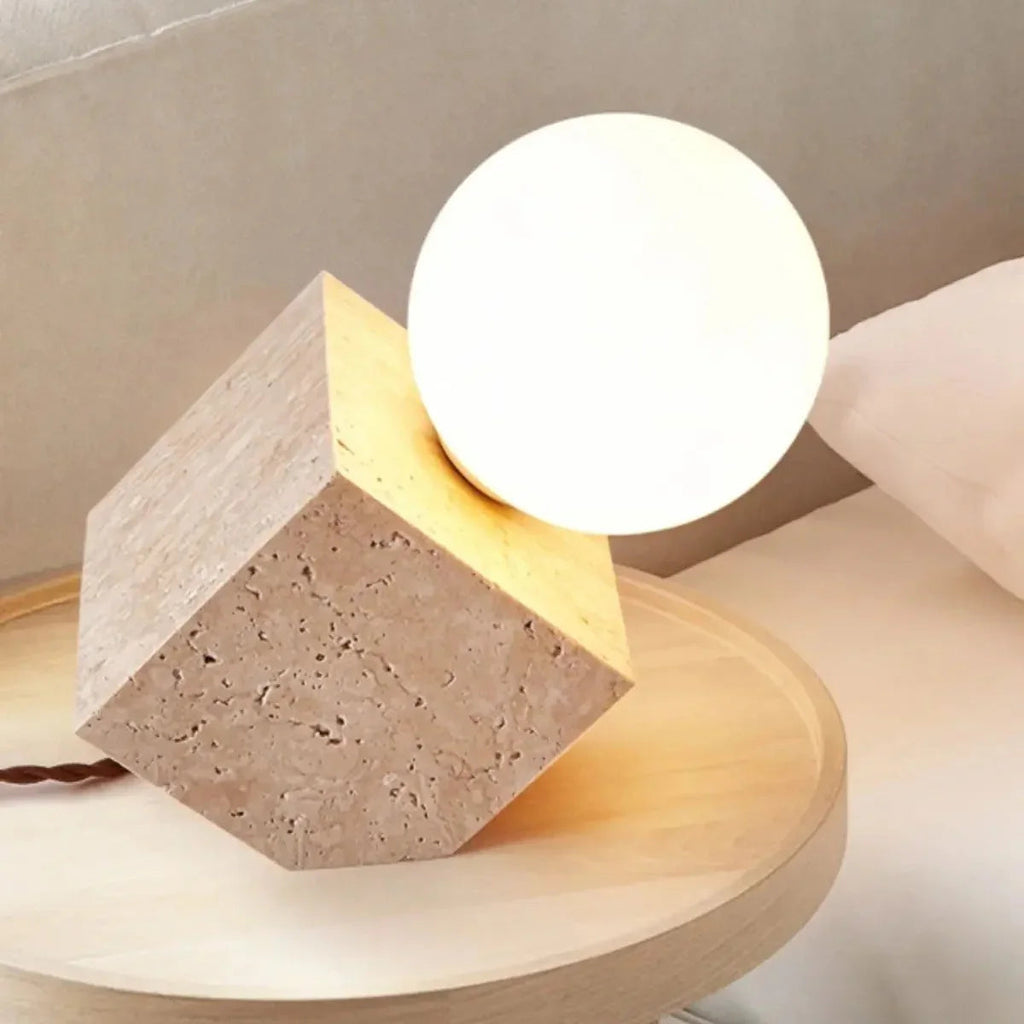 Fenroda Travertine Table Lamp