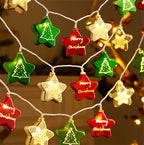 Festive Glitter Orb Ball LED String Lights | High & Bury