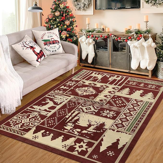Festive Holiday Area Rug | High & Bury