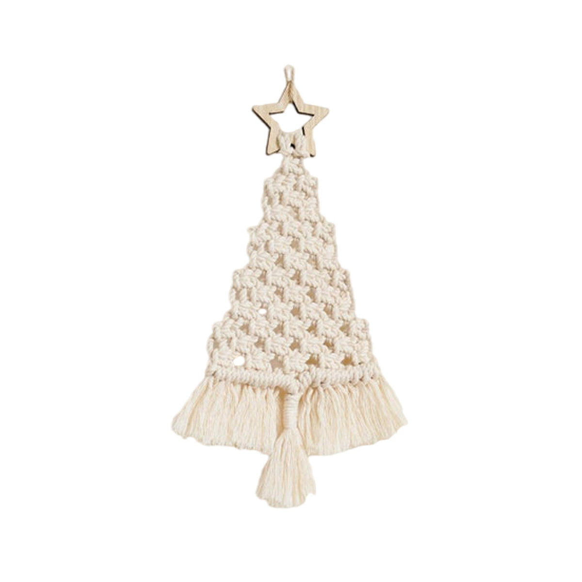 Festive Macrame Christmas Tree Ornament | High & Bury