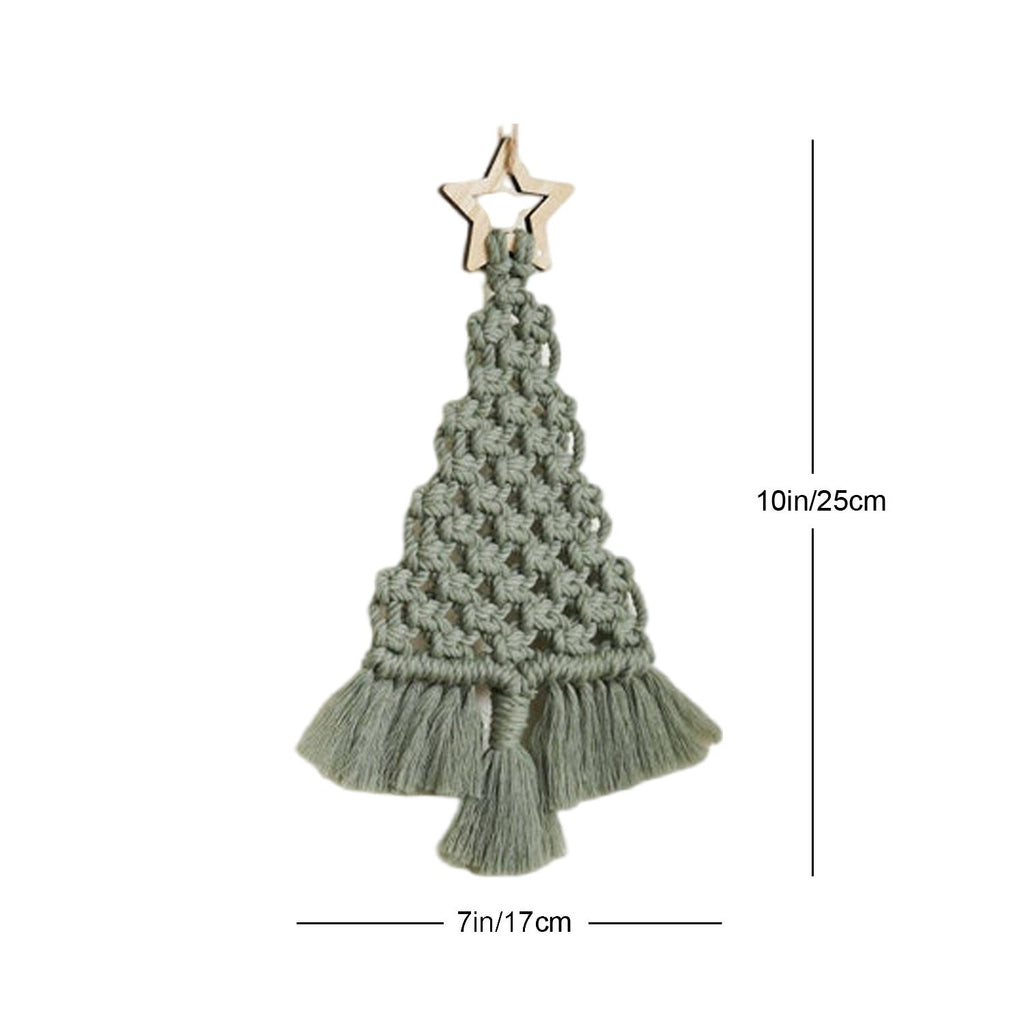 Festive Macrame Christmas Tree Ornament | High & Bury