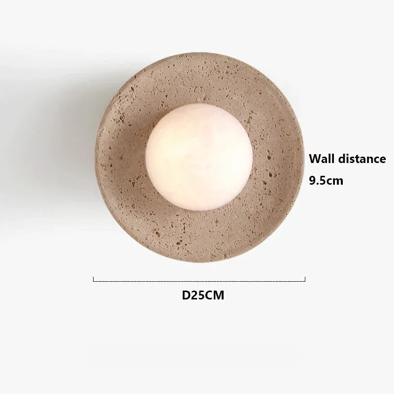Fjordgarth Travertine Wall Lamp