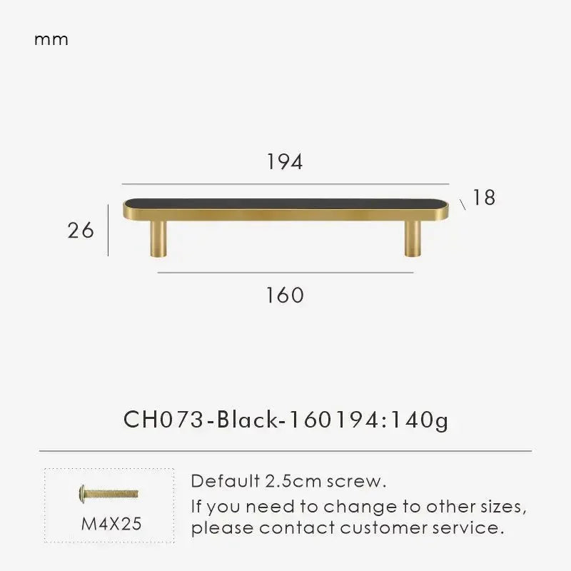 Fjordgate Brass & Cow Leather Handle