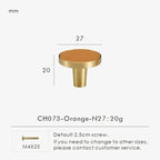 Fjordgate Brass & Cow Leather Handle
