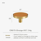 Fjordgate Brass & Cow Leather Handle