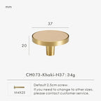Fjordgate Brass & Cow Leather Handle