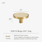 Fjordgate Brass & Cow Leather Handle