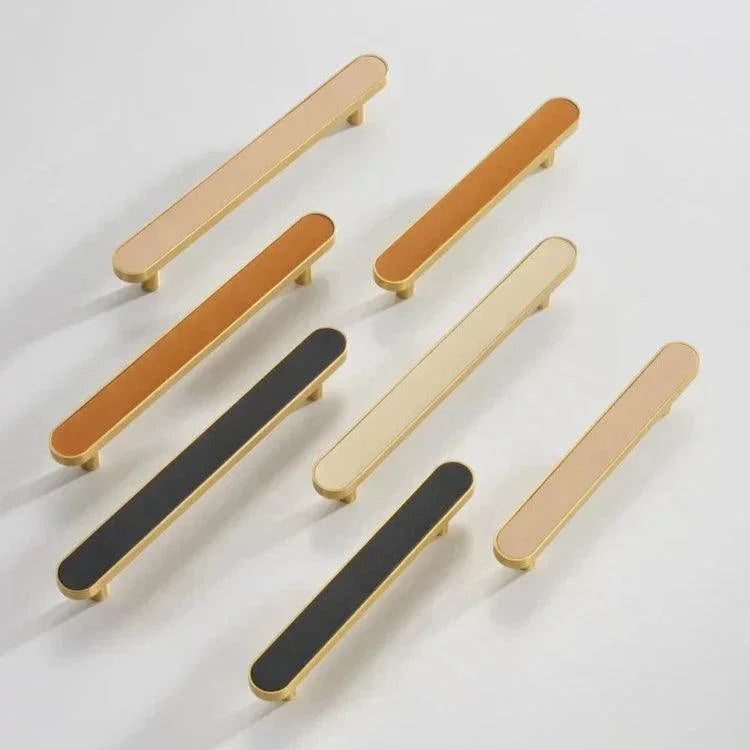 Fjordgate Brass & Cow Leather Handle