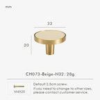 Fjordgate Brass & Cow Leather Handle