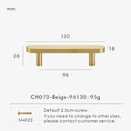 Fjordgate Brass & Cow Leather Handle