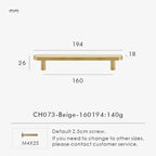 Fjordgate Brass & Cow Leather Handle