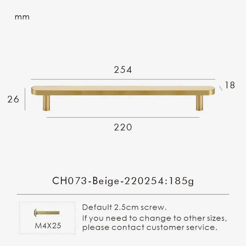 Fjordgate Brass & Cow Leather Handle