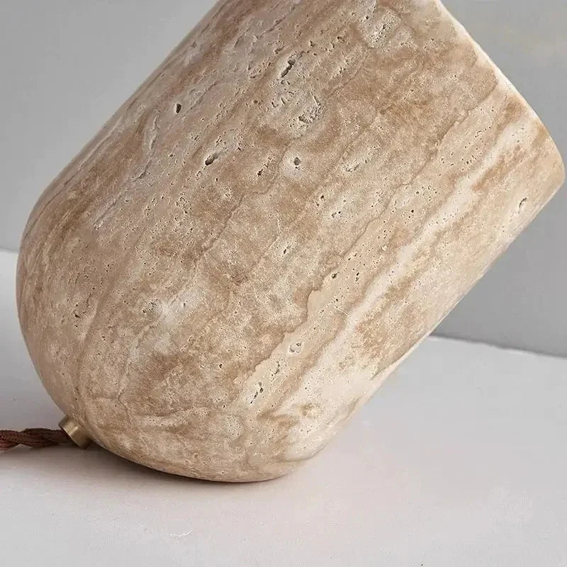 Fjordmont Travertine Table Lamp