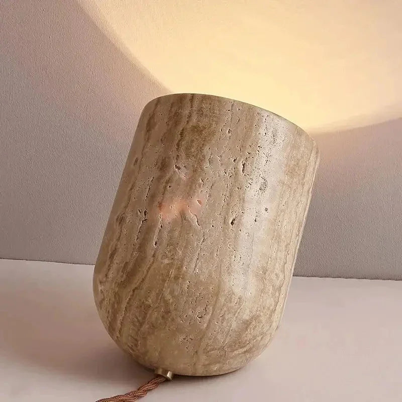 Fjordmont Travertine Table Lamp