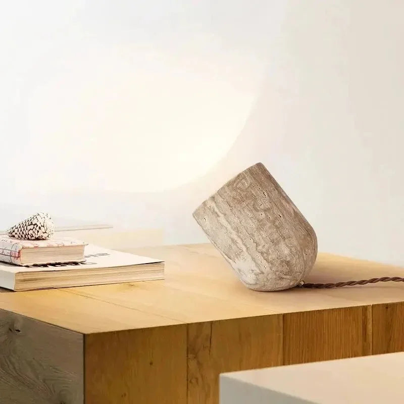 Fjordmont Travertine Table Lamp