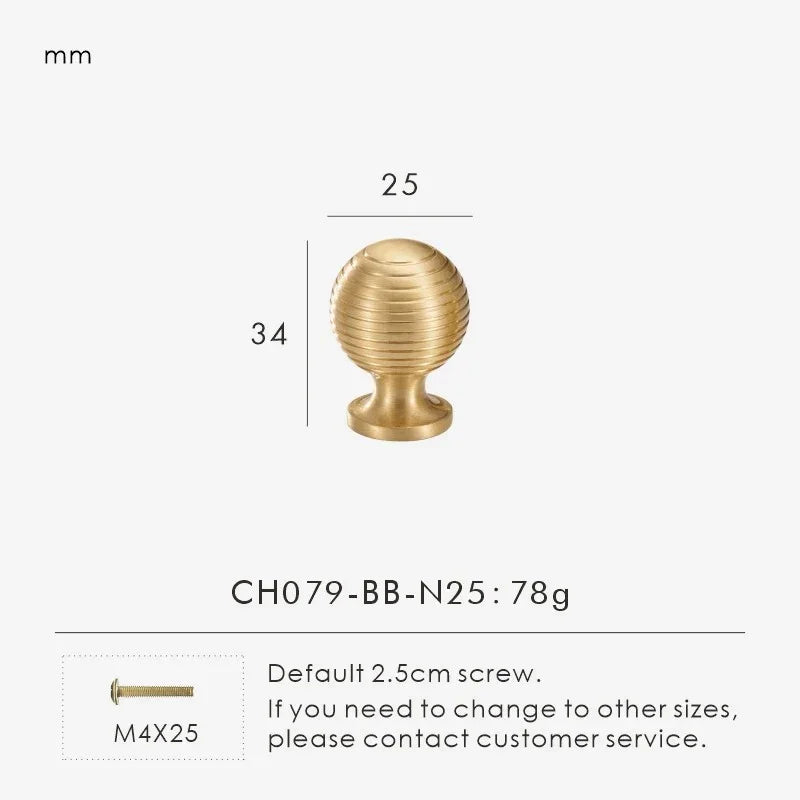 Fjordthorpe Brass Knobs