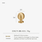 Fjordthorpe Brass Knobs