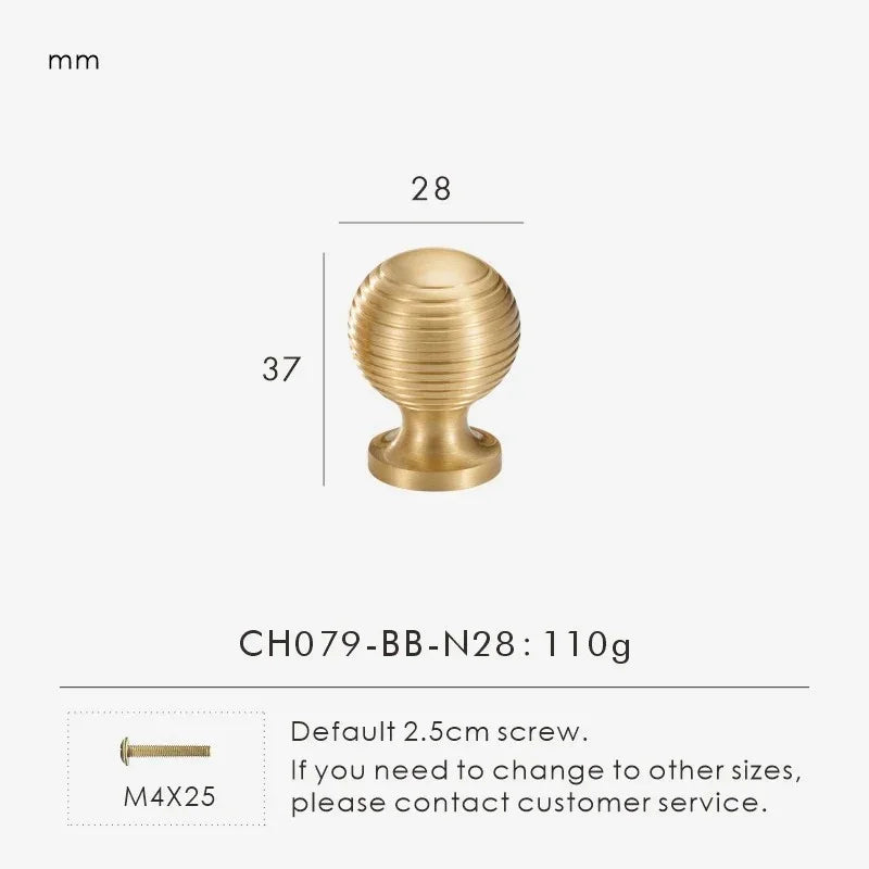 Fjordthorpe Brass Knobs