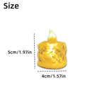 Flameless Crystal Faceted LED Tealight Candle Set | High & Bury