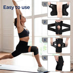 FlexGuard Knee Pads with Compression Springs and Adjustable Tension Strap, view 3