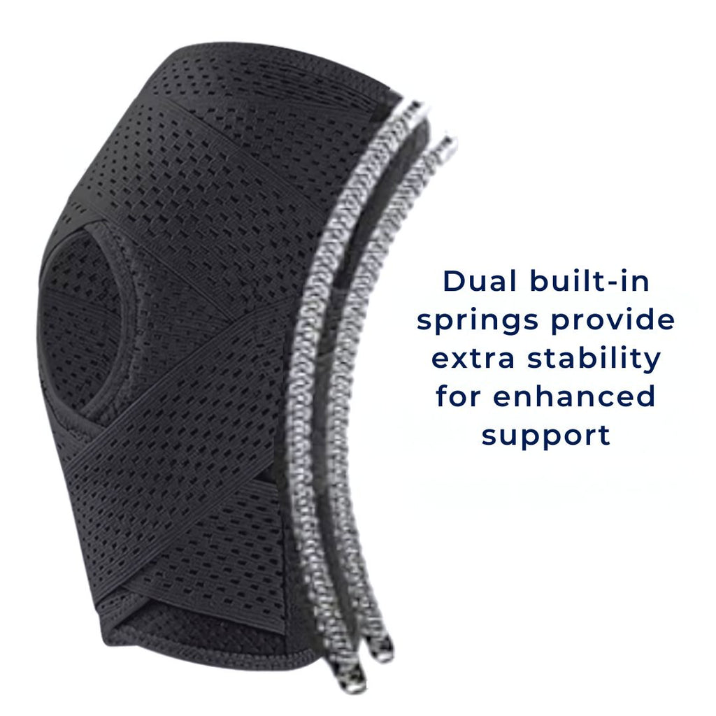 FlexGuard Knee Pads with Compression Springs and Adjustable Tension Strap, view 5