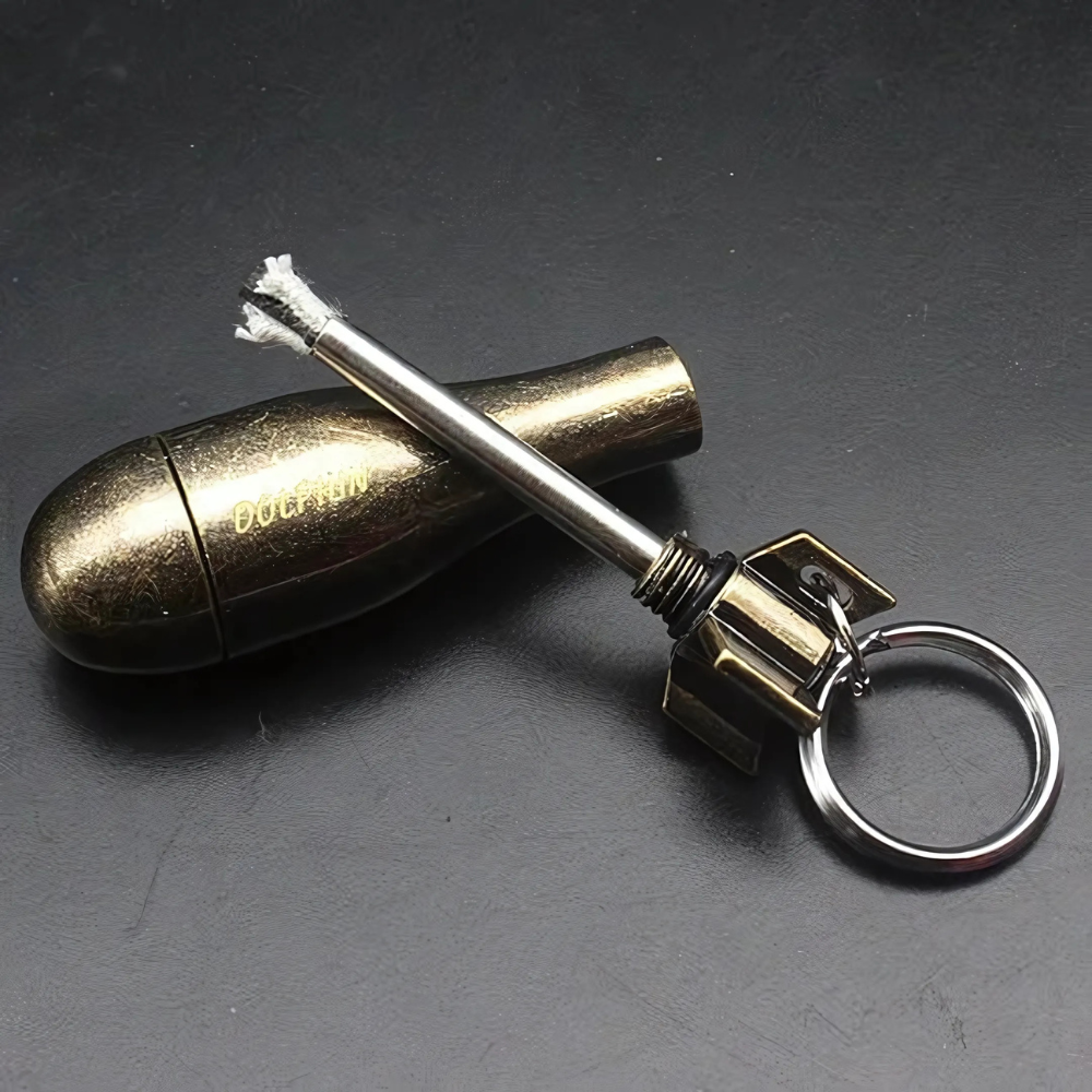 Flint Fire Starter Keychain with Bottle Opener, 7 cm, 40 g