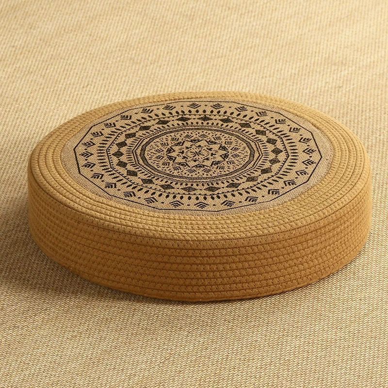 Floor Cushion White Black | High & Bury