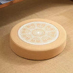 Floor Cushion White Black | High & Bury