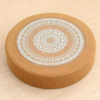 Floor Cushion White Black | High & Bury