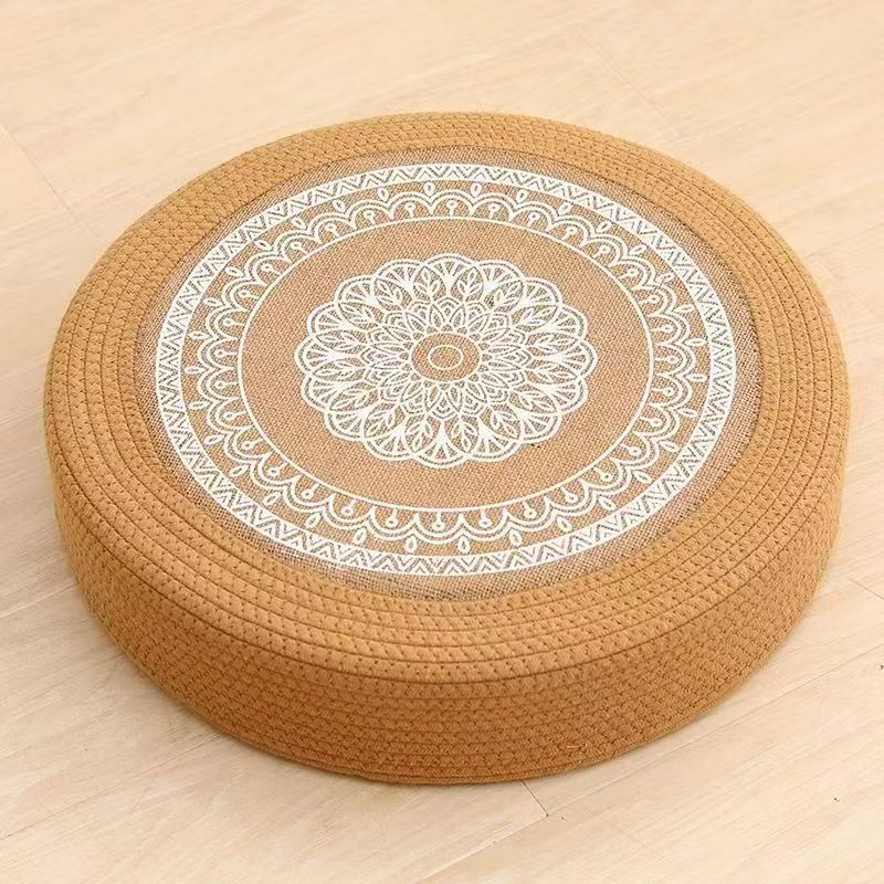 Floor Cushion White Black | High & Bury