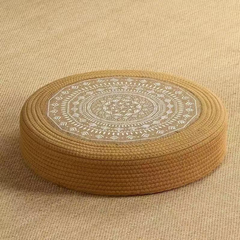 Floor Cushion White Black | High & Bury