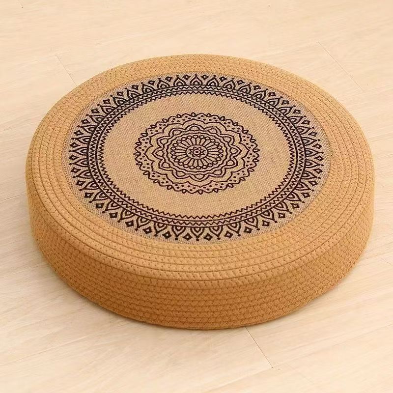 Floor Cushion White Black | High & Bury