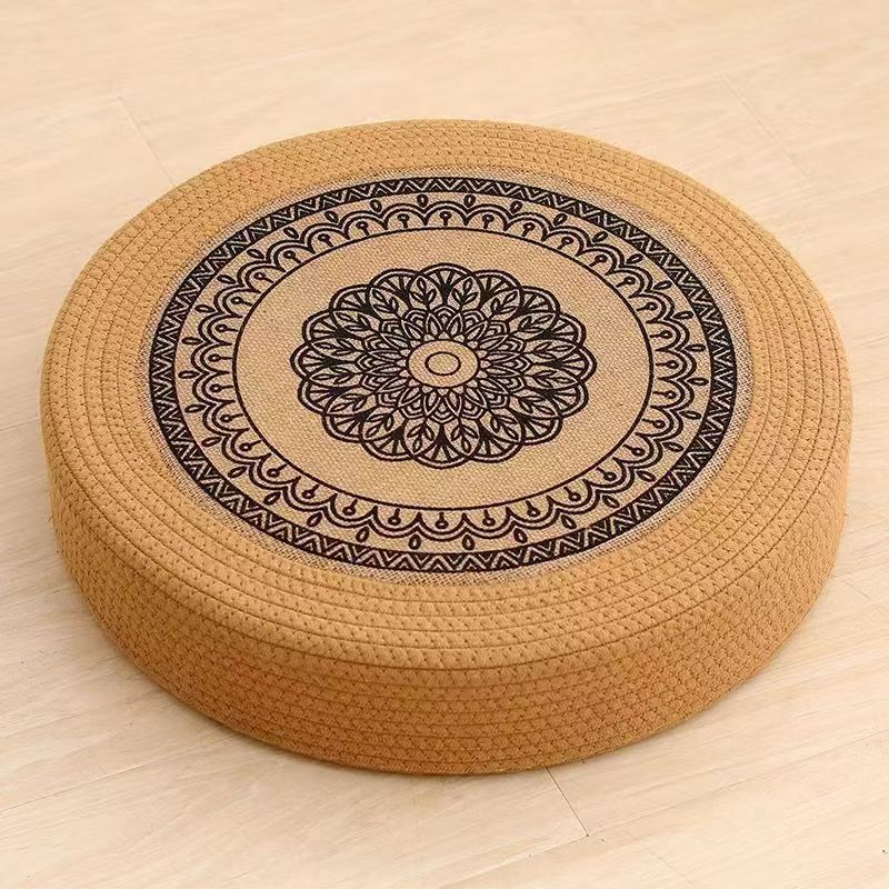 Floor Cushion White Black | High & Bury