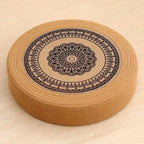 Floor Cushion White Black | High & Bury