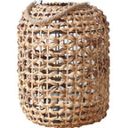 Floor Lamp Woven Natural Fiber Wood | High & Bury