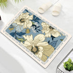 Floral Embellished Memory Foam Bath Mat | High & Bury
