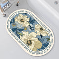 Floral Embellished Memory Foam Bath Mat | High & Bury