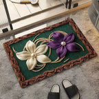 Floral-Inspired Decorative Area Mat | High & Bury