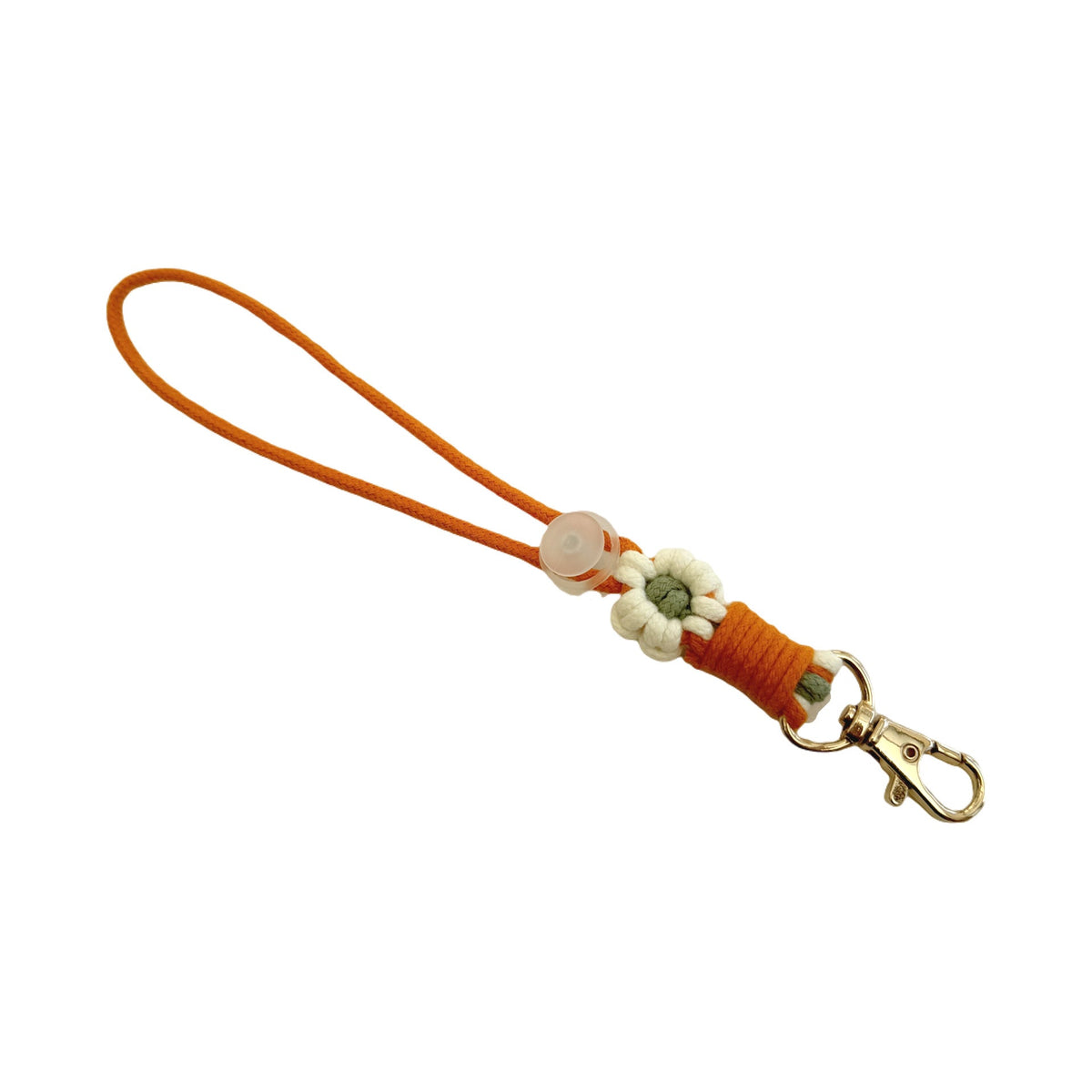 Floral Macrame Keychain Holder | High & Bury
