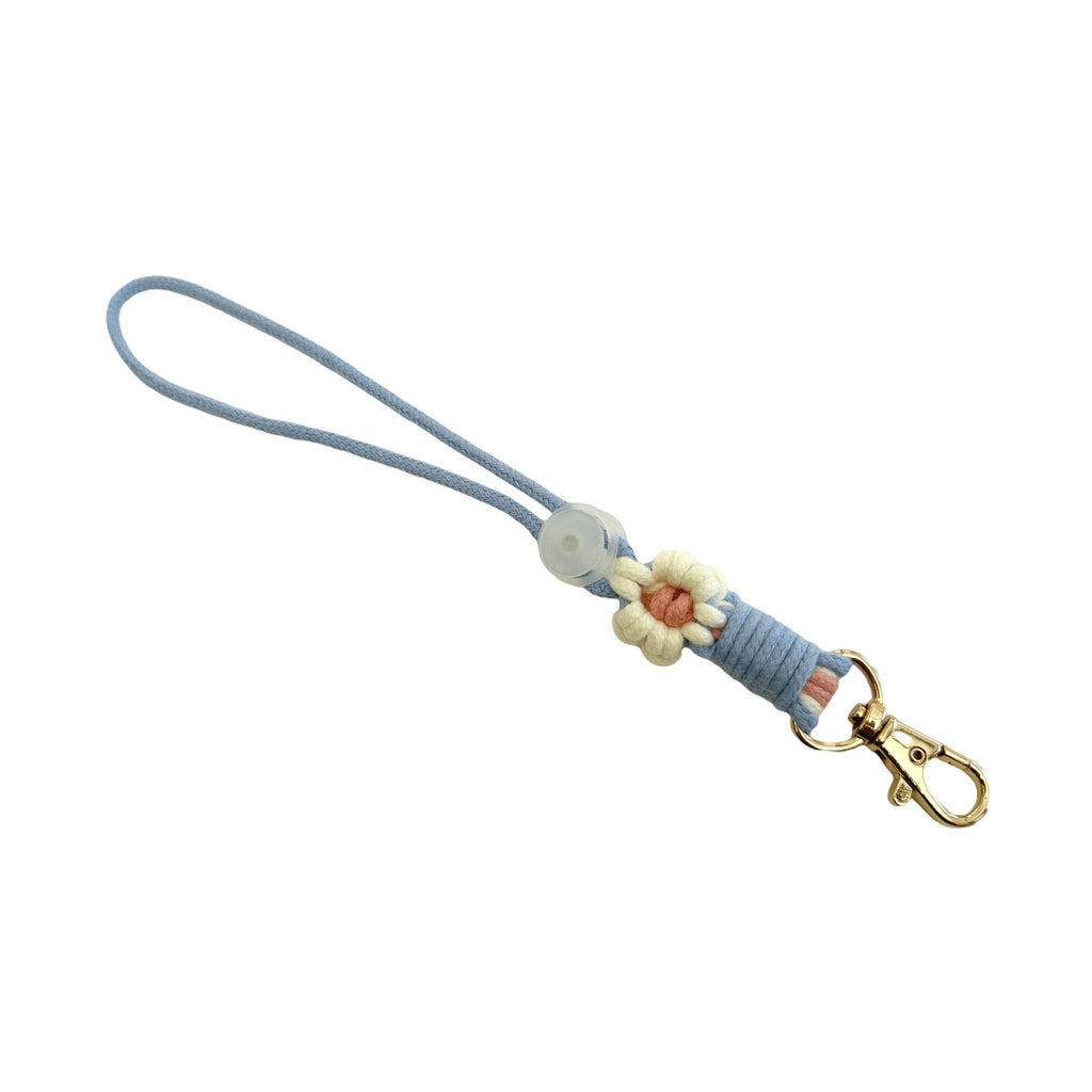 Floral Macrame Keychain Holder | High & Bury