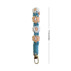 Floral Macrame Keychain Holder Red | High & Bury