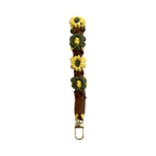 Floral Macrame Keychain Holder Red | High & Bury