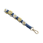 Floral Macrame Keychain Strap Red | High & Bury