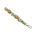 Floral Macrame Keychain Strap Red | High & Bury