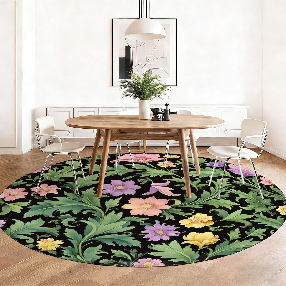 Floral Pattern Area Rug | High & Bury
