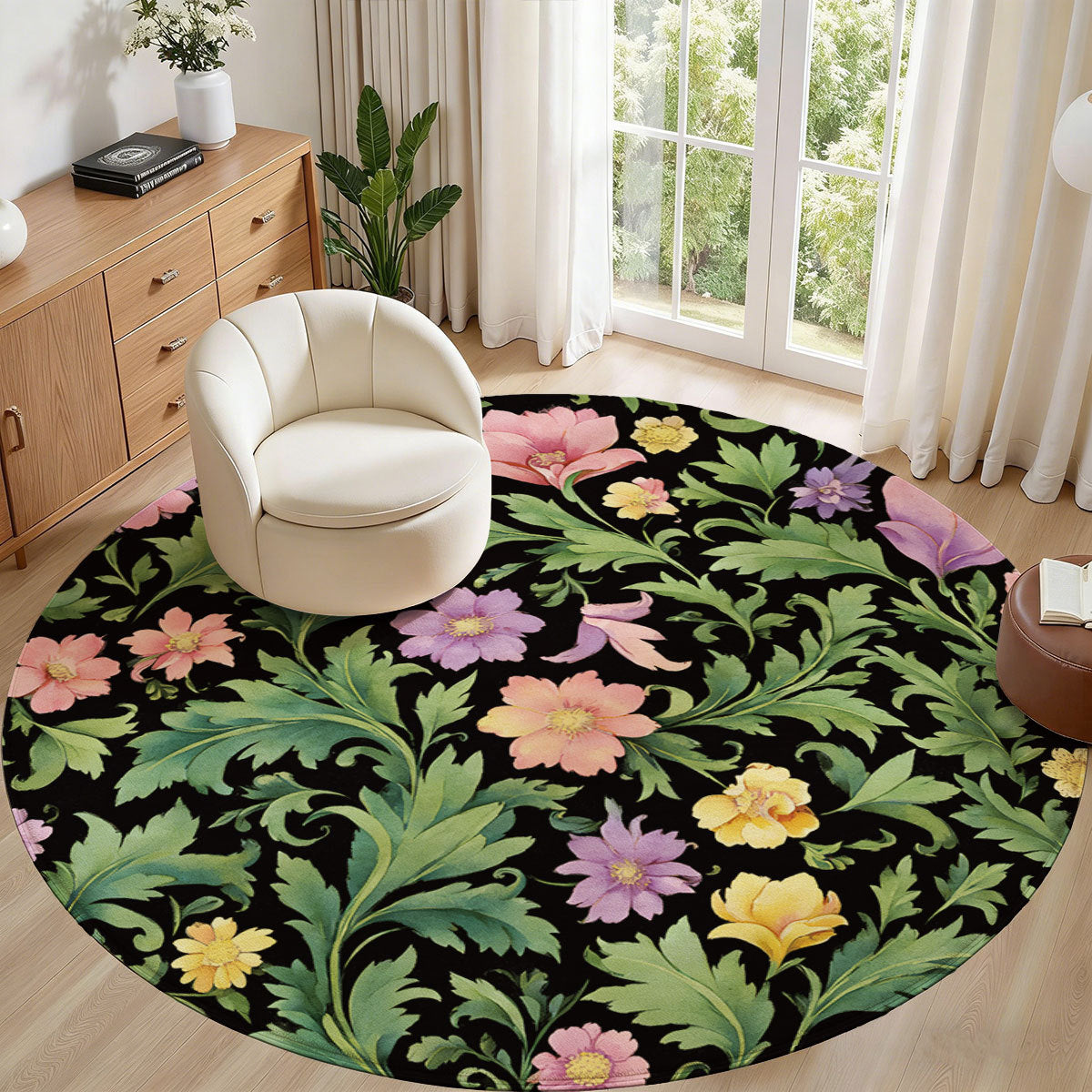 Floral Pattern Area Rug | High & Bury